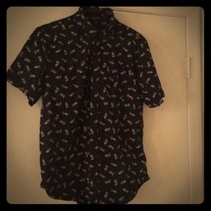 Eighty Eight Platinum Pineapple button up shirt